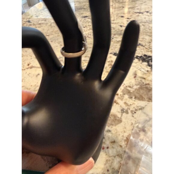 Handcrafted Sterling Silver Golden Hill Turquoise Adj Ring Solid Back Southwest - Picture 2 of 9